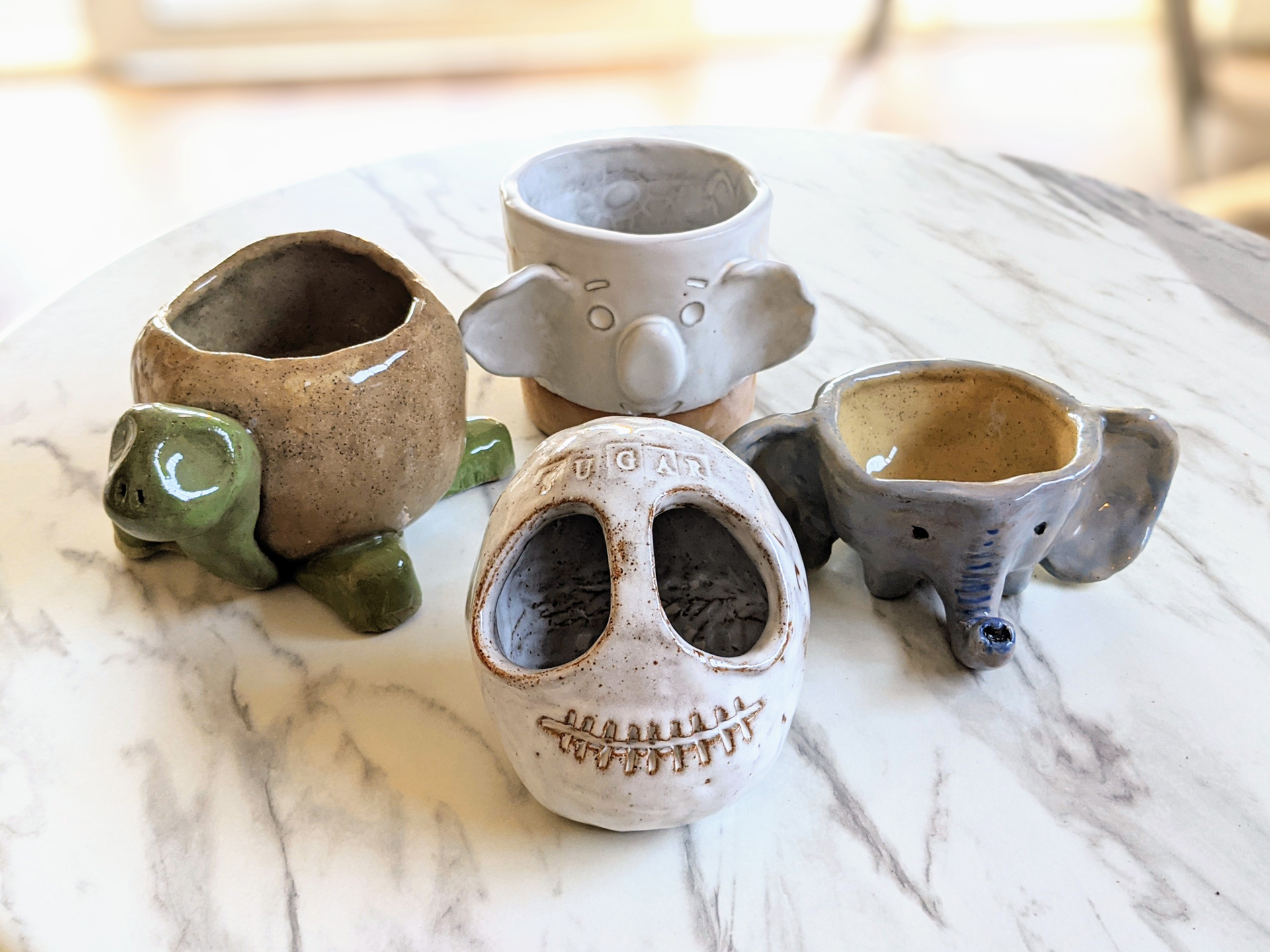 Centered Ceramics - Mugs and Skull