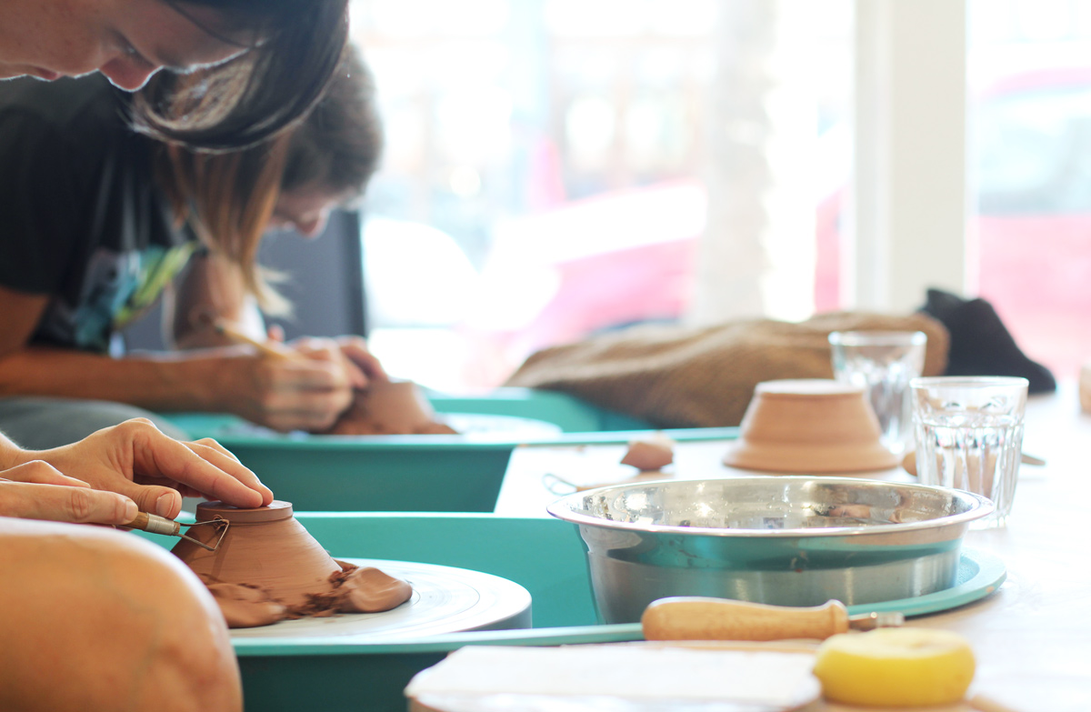 Centered Ceramics Wheel Turning